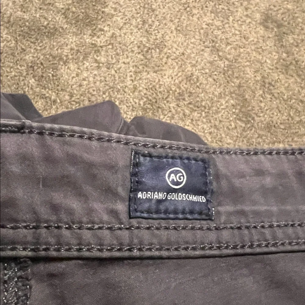 Ag Adriano Goldschmied dark gray “the protege” straight leg jeans